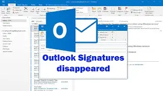 How to Fix Outlook Signatures disappeared winodws 11