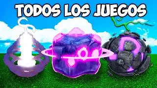 Probé la Fruta GRAVITY en TODOS los JUEGOS de ROBLOX ONE PIECE!