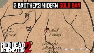 3 Brothers hidden gold bar location - RDR2