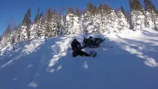 How to get a snowmobile unstuck with roll over