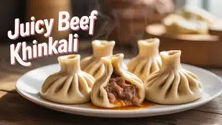 Juicy Beef Khinkali Recipe 🥟 Traditional Georgian Dumplings