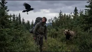 Crow GUIDES Lost Hiker Away from Grizzly Attack - 30 Seconds Before Mauling