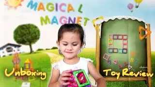 Educational Magical Magnet|Magnetic Tiles Unboxing/Toy Review|Creative play|Build & Create w/ Alyssa