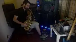 Saxophone with effects pedals - ambient rig
