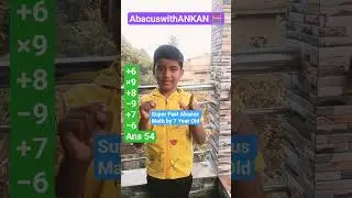 Mind Power Abacus | 7 Year Old Solves Fast Mental Math #kidsdreams #abacus #abacusmentalmath #viral
