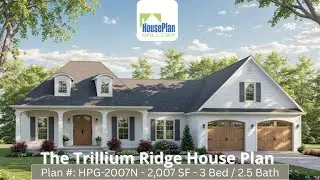 HPG-2007N - 3 Bed / 2.5 Bath Farmhouse Plan by House Plan Gallery