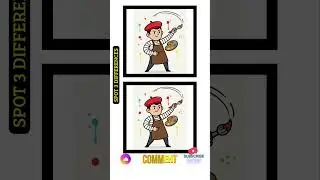 Spot 3 Differences #378  #brainflexarena #spotthedifferencegame #logicpuzzles