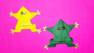 DIY How to make paper 🐸 Frog || Paper Frog craft || Paper Frog origami | Make paper 🐸 step by step