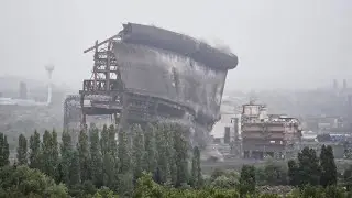 Démolition de l'aciérie de Gandrange, le 31/08/2023