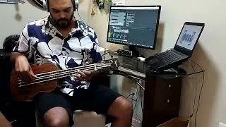 Flake - Jack Johnson.Bass Cover tocado com um U-Bass.