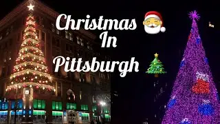 From Home to Downtown Pittsburgh | Christmas Night Walk 🎄