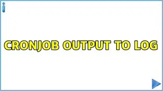 Cronjob output to log
