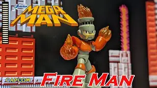 Jada Toys Fire Man Action Figure from the Mega Man 1 NES Classic Video Game Unboxing & Review