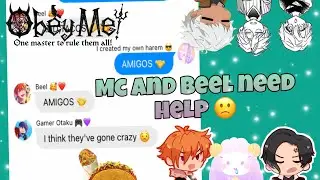 Mc and Beel need help.. 💀// Obey me 🙇‍♀️🙇‍♂️// lyric prank 🎶