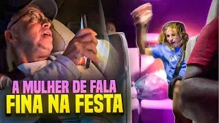 A MULHER DE FALA FINA BOTOU BATOM E FOI PRA FESTA 🤣 | REI DO DANONE