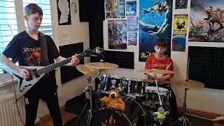 Sweating Bullets - Megadeth cover by Michael (11) & Liam (10)
