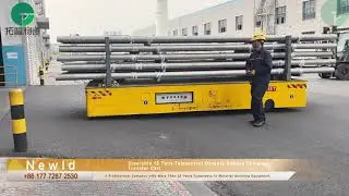 Steerable 15 Tons Telecontrol Operate Battery Powered Transfer Cart#machine #manufacturing #tech