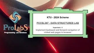 KTU-2024-PCCSL307-Data Structures Lab- Exp 5 Implement backward and forward navigation of web pages.