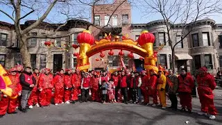 纽约身边事纪录片【美国福建长乐区潭头镇下港村玉封探花府三田都元帅青年队庆祝探花府三田都元帅千秋华诞游神】02.19.2025
