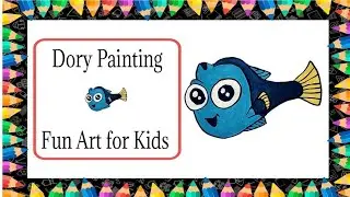 Dory Painting 🐠💙 | Easy & Fun Finding Dory Art for Kids 🎨🌊