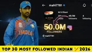 Top 30 Most Followed Indian Cricketers on Instagram 2026 | Who Tops the list? | BIJIKRE 