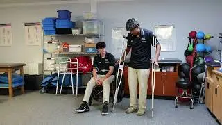 HOSA PT SKill IV Ambulating with Crutches 3 Point Gait