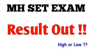 MH SET Exam Result Update !! SET Exam Update सेट परीक्षा !!