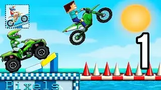 Moto x3m 5 pool party - Android And iOS Gameplay