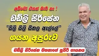 අම්මෝ ඒකත් බැරි නෑ! 😱 ඩඩ්ලි සිරිසේන මහතාගේ සුපිරි ගායනය | Sili Sili Seethala Alle