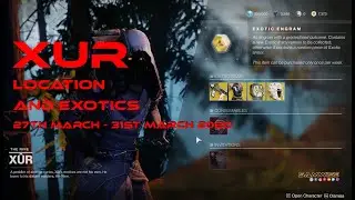 Xur location 27th March - 31st March 2020