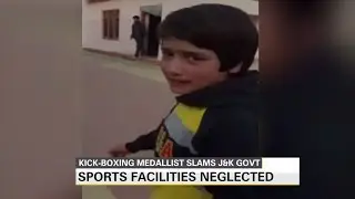 8-yr-old Kashmiri kickboxing medallist slams government for inadequate facilities
