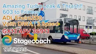 Amazing Turbo Leak & Thrash!! | ADL Enviro200 Voith | GX13 APV 36913 | 12/1/2025