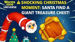 SHOCKING CHRISTMAS MOMENT: Santa Worm Finds a Giant Treasure Chest!