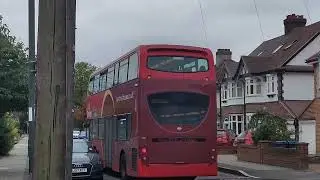 (Ex Metroline) Cardinal Buses TE722 Enviro 400 on Rail Replacement departing Motspur Park (6/10/24)
