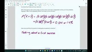Lesson 5.7: Geometric and Binomial Random Variables (Video Lesson)