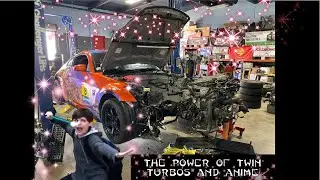 Anime 350z Goes BIG POWER Built Motor + Twin Turbo Part 1