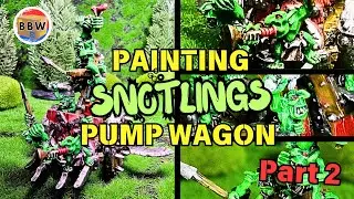 Painting Old World SNOTLINGS PUMP WAGON  in 10 minutes