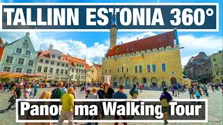 City Walks 360 - Tallinn Estonia Old Town Walking Tour in VR 5K