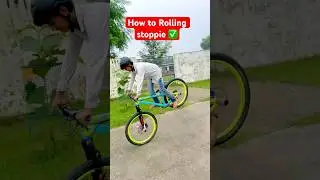 How to rolling /stoppie ✅ #stunt #youtube #shorts #cycling #rider ￼