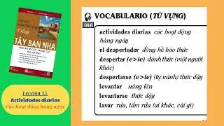 Lección 15: Actividades diarias  - Các  hoạt động hàng ngày