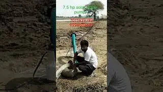 7.5 hp solar water pump system #solarmotor #solartrolley #solarvfd #solarpanel #dc #pmdcmotor