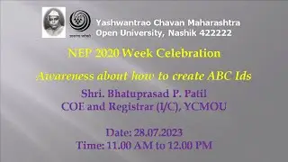 YCMOU NEP 2020: Awareness about how to create ABC IDs