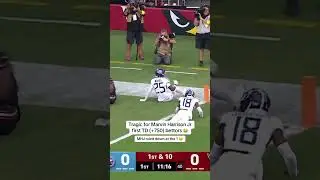 Michael Carter (+650) ran it in for the first TD 😅 #marvinharrisonjr #cardinals #titans #nflweek5