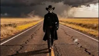 Dark Country Highway into the Unknown
