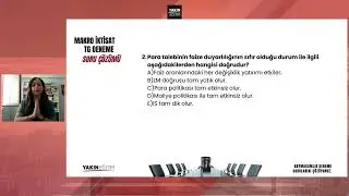 DR. BURCU DOĞAN İLE KAYMAKAMLIK TG DENEME SINAVI MAKRO İKTİSAT SORU ÇÖZÜMÜ