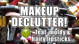 I FOUND MOLD ON MY LIPSTICKS! 🤢 | Full Lip Product Declutter