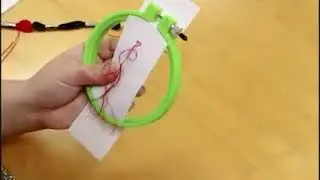 Crafting a cross stitch bookmark