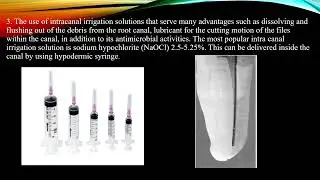 lec. 21:- cleaning and shaping of root canal system