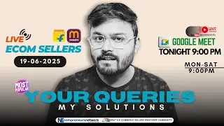 19-06-2025 Meesho & Flipkart Sellers Live Q&A | Seller Meet | Ecommerce  #meesho #onlineselling