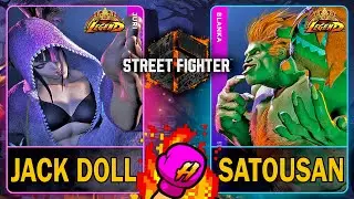 SF6 Jack Doll (JURI) VS Satousan (BLANKA)🥊Street Fighter 6🥊Sto6🥊4K 60ᶠᵖˢ